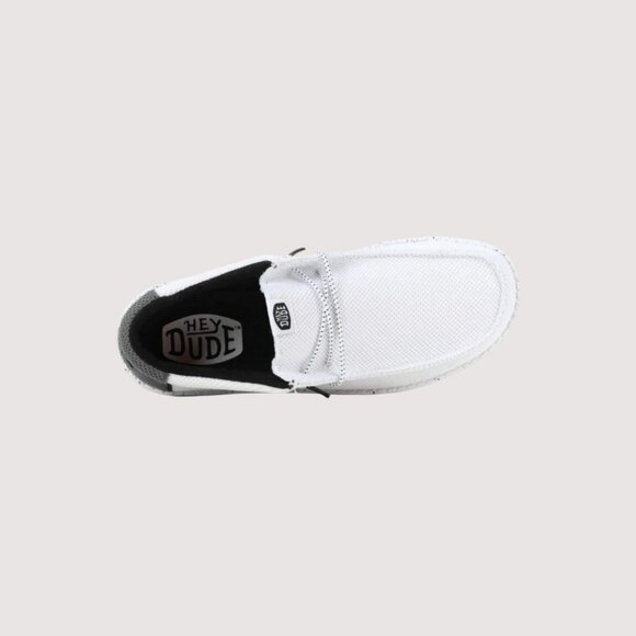 Hey Dude Men's Wally Varsity Casual Shoes - White - Picture 3 of 3